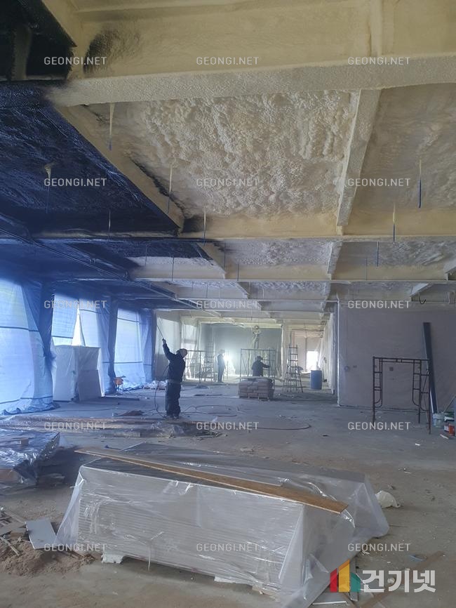 수원시 실내체육관 단열공사, 우레탄폼으로 에너지효율 극대화